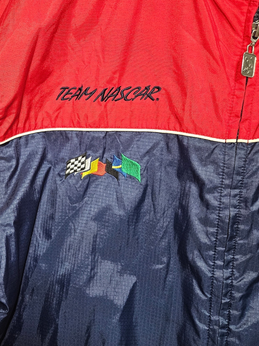 Chase Authentics Red and Navy NASCAR Racing Jacket - Picture 7 of 11